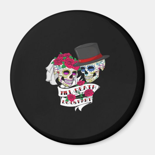 Bis der Tod uns Teil Schädel Magnet (Vorne)
