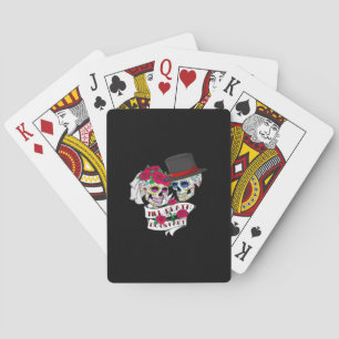 Bis der Tod uns Teil Schädel Spielkarten