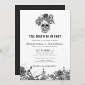 Bis der Tod uns Teil Schädelhochzeit macht Einladung (Vorne/Hinten)