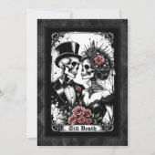 Bis der Tod uns Teil Tarot Hochzeit Einladung (Vorderseite)