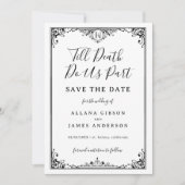 Bis der Tod uns Teil Tarot Hochzeit speichern das  Save The Date (Vorderseite)