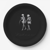 Bis der Tod uns zum klassischen Design des Grabmal Pappteller (Vorderseite)