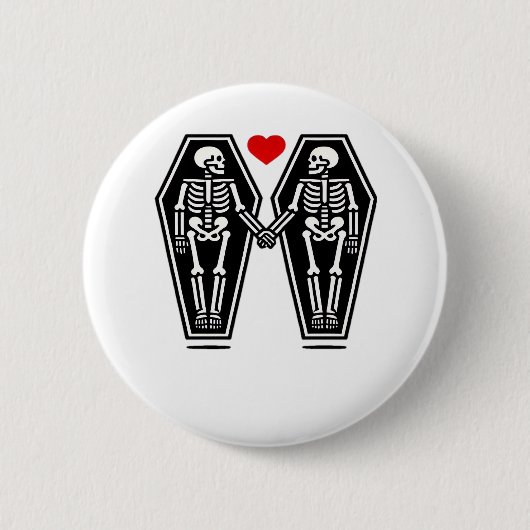 Bis der Tod uns zusammen tut - weiß kein Klassiker Button (Vorderseite)