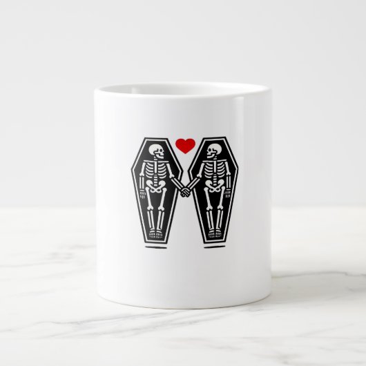 Bis der Tod uns zusammen tut - weiß kein Klassiker Jumbo-Tasse (Vorderseite)