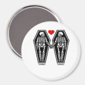 Bis der Tod uns zusammen tut - weiß kein Klassiker Magnet (Vorderseite/Rückseite)