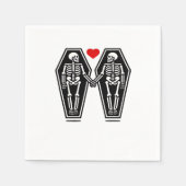 Bis der Tod uns zusammen tut - weiß kein Klassiker Serviette (Vorderseite)