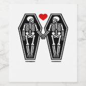 Bis der Tod uns zusammen tut - weiß kein Klassiker Weinetikett (Einzelnes Label)