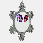 Bis der Tod uns zusammenführt Schneeflocken Zinn-Ornament (Links)