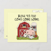 Bis die Kühe kommen Zuhause Postkarte (Vorne/Hinten)
