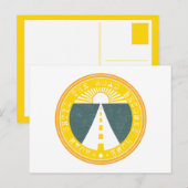 bis die Straße Zuhause wird Postkarte (Vorne/Hinten)