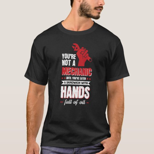 Bis du ein Sandwich mit Handgriffen voller O geges T-Shirt (Vorderseite)
