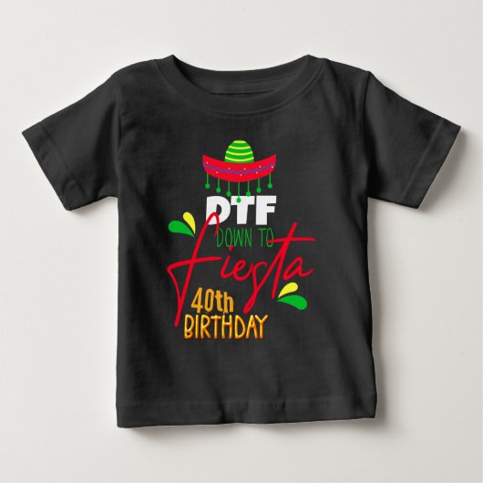 Bis Fiesta Cinco de Mayo Birthday Custom T-Shi Baby T-shirt (Vorderseite)