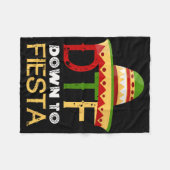 Bis Fiesta dtf Mexikanisches Mexiko Cinco de Mayo Fleecedecke (Vorderseite (Horizontal))
