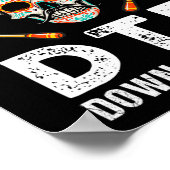 Bis Fiesta Funny Mexiko Party Skull Funny Cin Poster (Ecke)