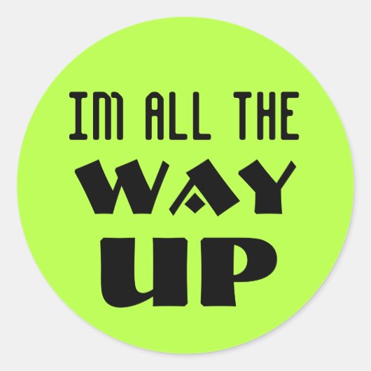 bis ganz nach oben runder aufkleber (Vorderseite)