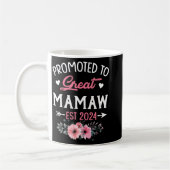 bis Great Mamaw Est 2024 Blume Kaffeetasse (Links)