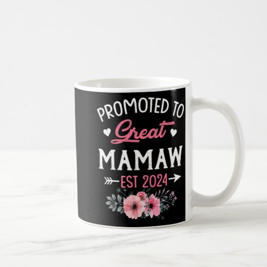 bis Great Mamaw Est 2024 Blume Kaffeetasse (Rechts)