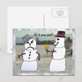 Bis gut schneien postkarte (Vorne/Hinten)