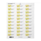 BIS HAPPY PRINTABLE ADRESSE ETIKETTIEREN (Vorne)