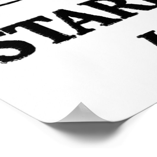 Bis heute Zitat Poster (Ecke)