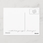 Bis ich Sie wiedersehe: Postkarte (Rückseite)