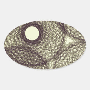 bis in die Dunkelheit Ovaler Aufkleber