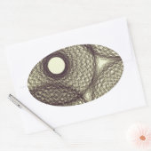 bis in die Dunkelheit Ovaler Aufkleber (Umschlag)