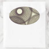 bis in die Dunkelheit Ovaler Aufkleber (Tasche)