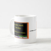 Bis kommenden Dienstag Kaffeetasse (Vorderseite Links)