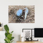 Bis Nah und dreckig! ! Fiddler Crab Poster (Heimbüro)
