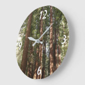 Bis Redwoods II im Muir Woods National Monument Große Wanduhr (Winkel)