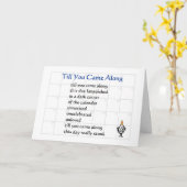 Bis Sie entlang kamen - ein lustiges Karte (Gelbe Blume)