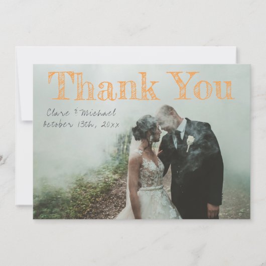 Bis Skeleton Orange Todeshalloweens danke (Vorderseite)