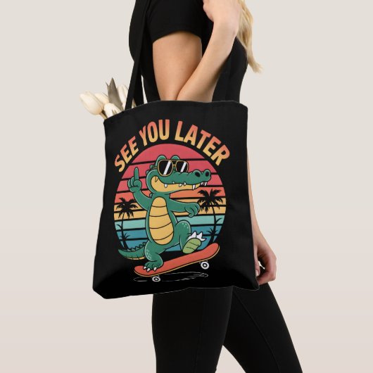 Bis später Alligator Tasche (Von Nahem)