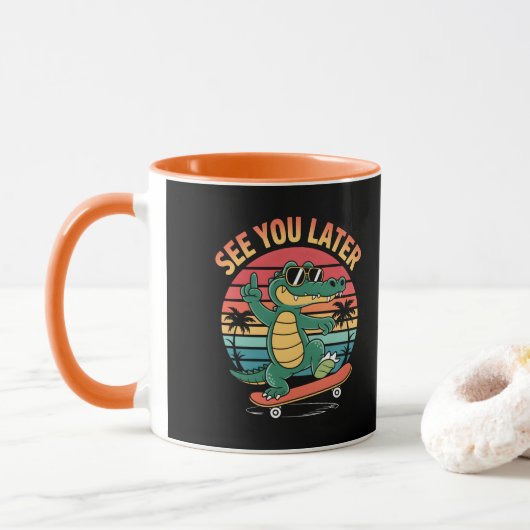 Bis später Alligator Tasse (Mit Donut)