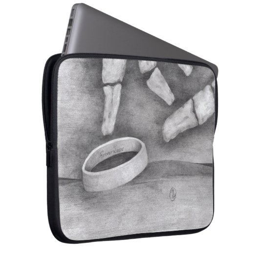 "Bis Tod " Laptopschutzhülle (Vorne Rechts)