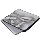 "Bis Tod " Laptopschutzhülle (Vorne Knopf)