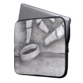 "Bis Tod " Laptopschutzhülle (Vorderseite Links)