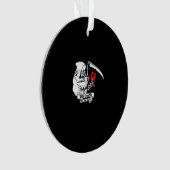 Bis Tod macht uns Teil - grimmige Sensenmann-Liebe Ornament (Vorderseite)