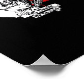 Bis Tod macht uns Teil - grimmige Sensenmann-Liebe Poster (Ecke)