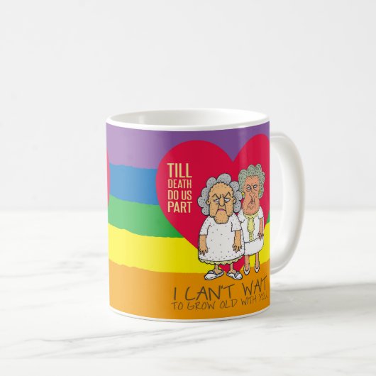 Bis Tod tun Sie uns Frauen der Teilstolz-Liebe Kaffeetasse (VorderseiteRechts)