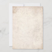 Bis Tod tun Sie uns Party-Vintage Einladung (Rückseite)