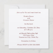 Bis Tod tun Sie uns Teil Einladung (Rückseite)