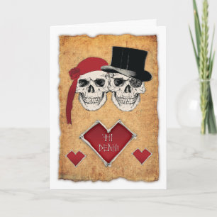 'bis Tod tun Sie uns Teil Feiertagskarte