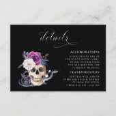 "Bis Tod tun uns Teil Lila und schwarz Details Begleitkarte (Vorderseite)