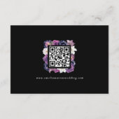 "Bis Tod tun uns Teil Lila und schwarz Details Begleitkarte (Rückseite)