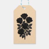 Bis Tod tun uns Teil Schwarze Rose Hochzeit Geschenkanhänger (Rückseite)