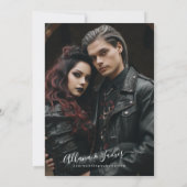 Bis Tod tun wir Teil Hochzeit Foto Save the Date (Rückseite)