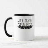 Bis Tod tun wir Teil Hochzeit Vows Classic Tasse (Links)