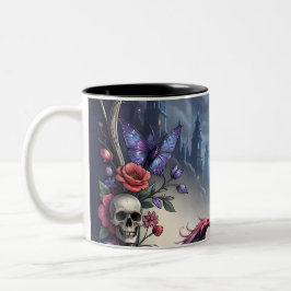 Bis Tod und Mondlicht uns verbinden. Zweifarbige Tasse